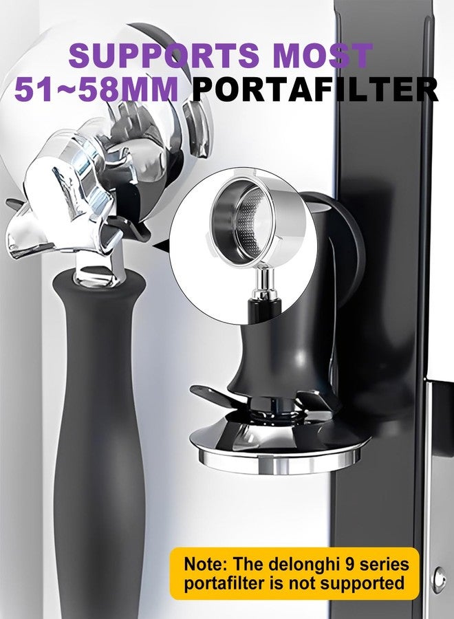 PROKITCHEN 2 Pack Portafilter Holder Double Hooks, Magnetic Portafilter Tamper Holder for Coffee Tamper, Stainless Steel Espresso Accessories Organizer Tools, Black - Image 2